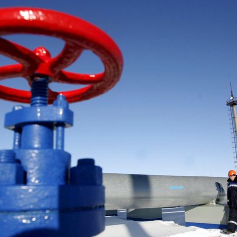 Eine Gaspipeline in Sudzha im Westen Russlands nahe der Grenze zur Ukraine (Archivbild)