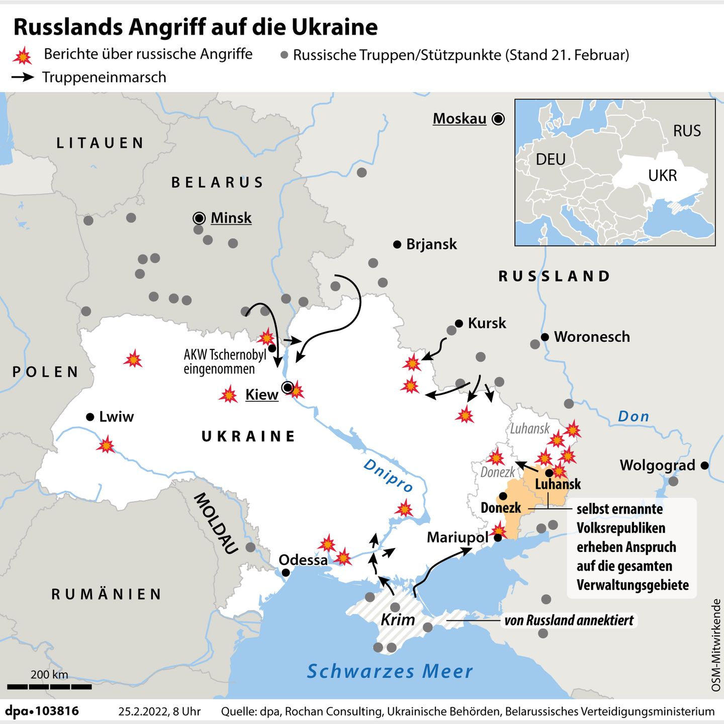 Angriffe Ukraine