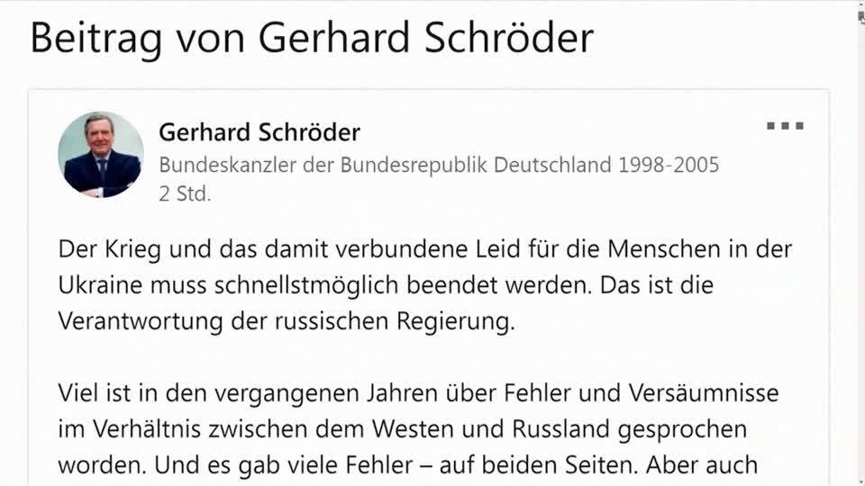 Interview der "New York Times": Schröder würde sich von seinen Gas-Posten trennen, nicht aber von Putin. Damit bringt er die SPD in die Bredouille