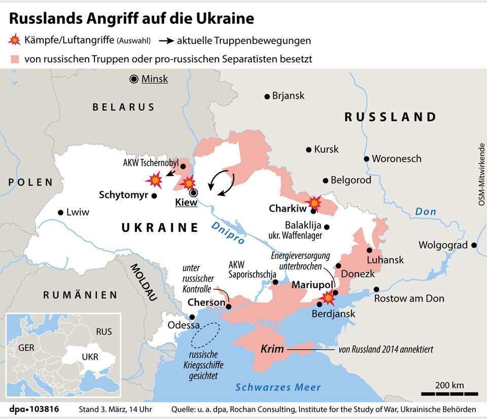 Russland Angriffe Ukraine