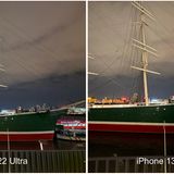 Farbvergleich Nachtfotografie Samsung Galaxy S22 Ultra