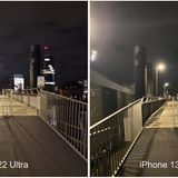 Licht Vergleich iPhone 13 Pro und Samsung Galaxy S22 Ultra