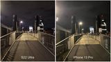 Licht Vergleich iPhone 13 Pro und Samsung Galaxy S22 Ultra