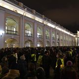 Die Proteste in Sankt Petersburg erstreckten sich über die Paradestraße Newskij Prospekt