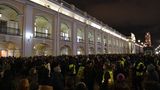 Die Proteste in Sankt Petersburg erstreckten sich über die Paradestraße Newskij Prospekt