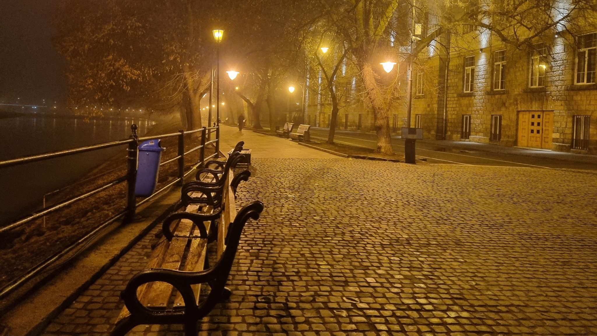 Uschogorod Ufer Uschgorod am Morgen des Kriegsbeginns