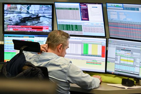 Auch an der Börse in Frankfurt werden die Entwicklungen in der Ukraine und Russland verfolgt