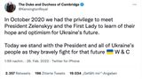 Tweet von Prinz William und Herzogin Kate