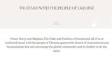 Statement Archewell Prinz Harry und Meghan