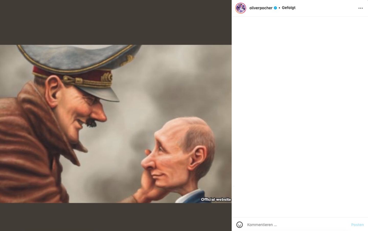 Posting Instagram Oliver Pocher Posting Instagram Oliver Pocher