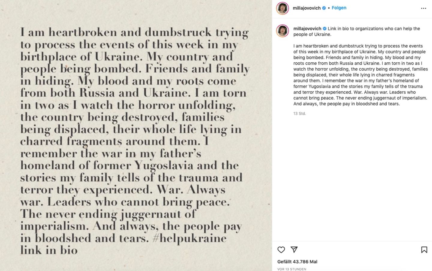 Posting Milla Jovovich Posting Milla Jovovich
