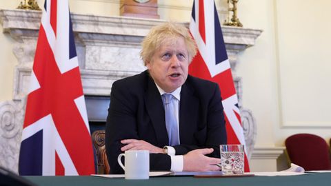 Boris Johnson in der Downing Street