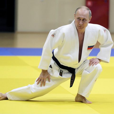 Wladimir Putin beim Judo