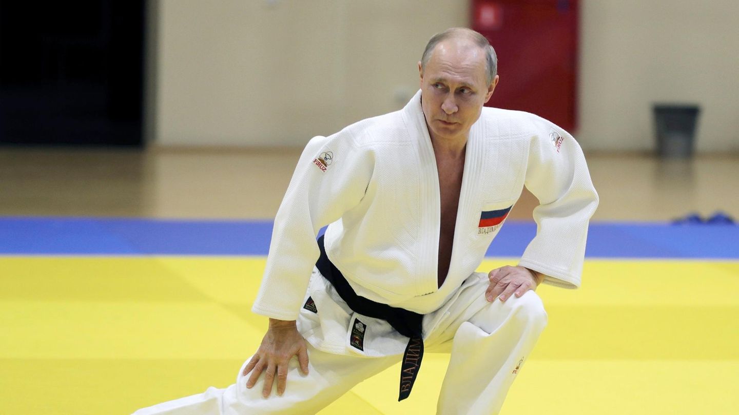 Wladimir Putin beim Judo