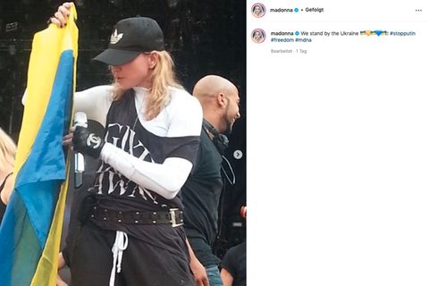 Instagram-Posting Madonna zur Ukraine