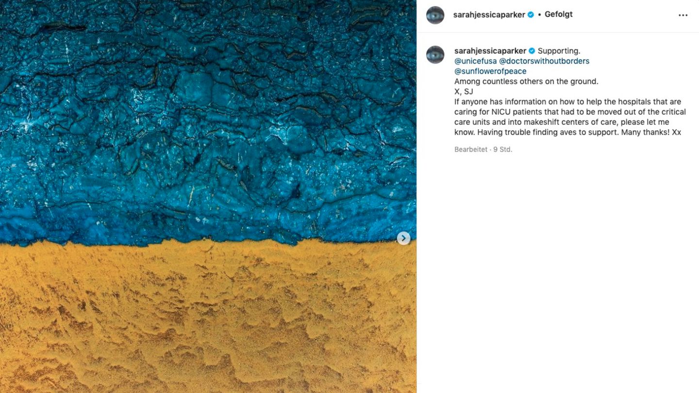 Instagram-Posting Sarah Jessica Parker Ukraine Instagram-Posting Sarah Jessica Parker Ukraine
