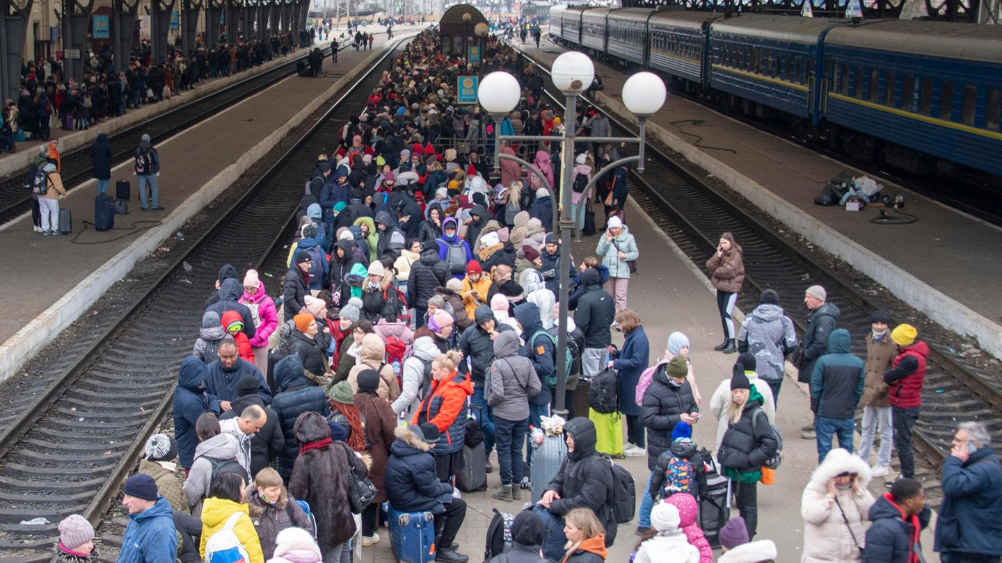 Ukraine-Krieg Flüchtlinge Lwiw Ukraine-Krieg Flüchtlinge Lwiw