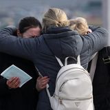 Ukraine-Krieg Flüchtlinge Familien Grenze