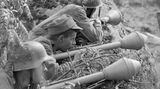 Namensgeber Panzerfaust: mit einer Lieferung der Panzerfaust konnten die Soldaten Finnlands 1944 einen Durchbruch der Roten Armee vehindern.