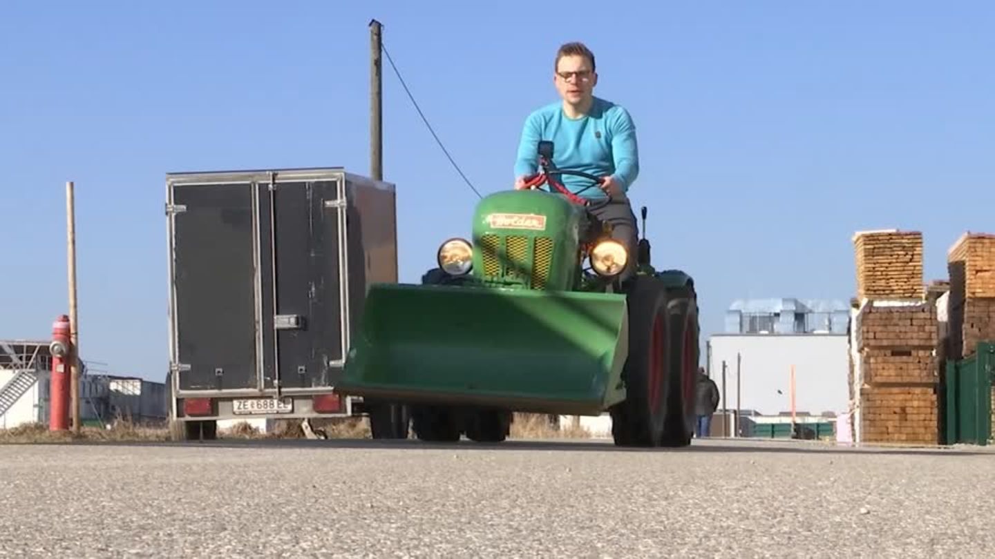 Video: Kleiner Traktor wird elektrisch