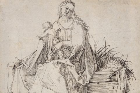 Albrecht Dürers Zeichnung "Die Jungfrau und das Kind"
