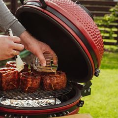 BBQ mit einem Smoker