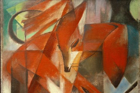 Ölgemälde "die Füchse" von Franz Marc