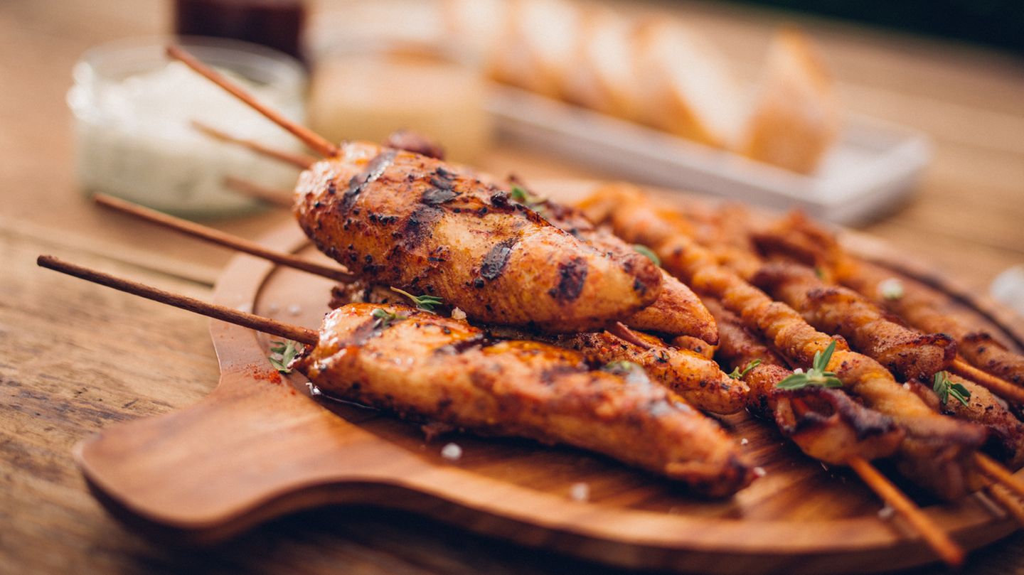Schnell und lecker vom Grill - Hähnchenspieße