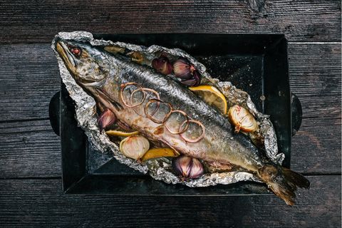 Einfach köstlich - gegrillte Forelle