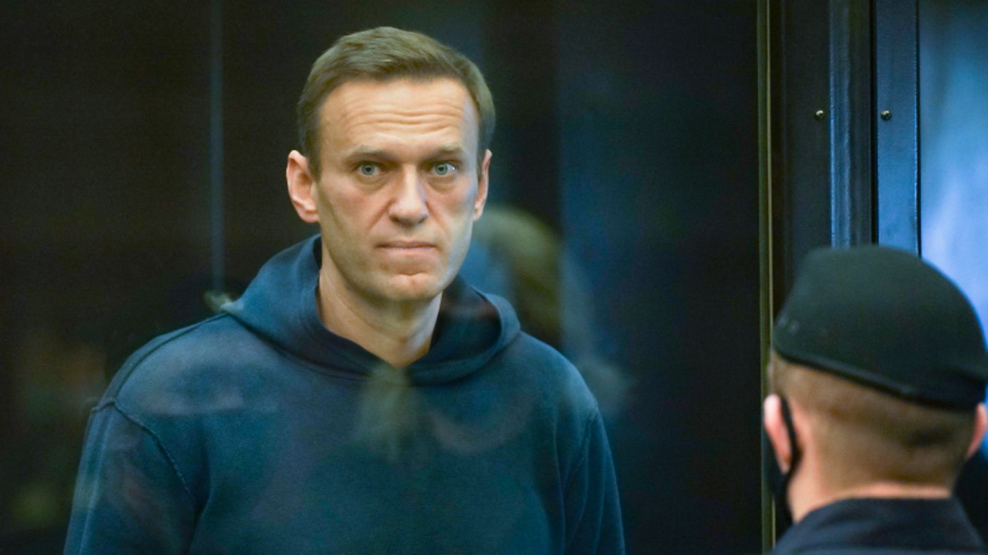 Der russische Oppositionsführer Alexej Nawalny bei einer Anhörung
