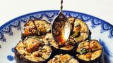 Gedämpfte Aubergine