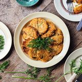 Vegane Pfannküchlein mit Kimchi