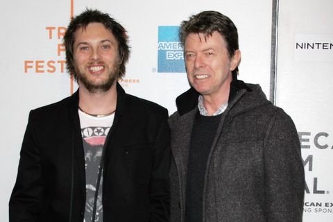 Duncan Jones mit seinem Vater David Bowie im Jahr 2009