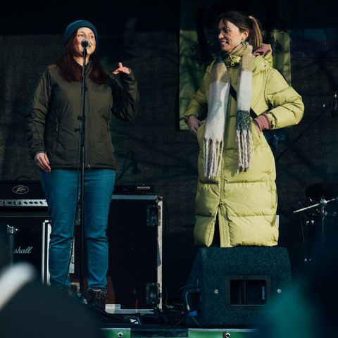 Gemeinsamer Auftritt von Kathrin Henneberger und Nyke Slawik