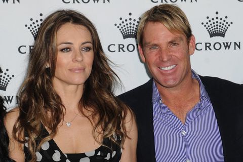 Liz Hurley und Shane Warne 2013 bei einer Veranstaltung