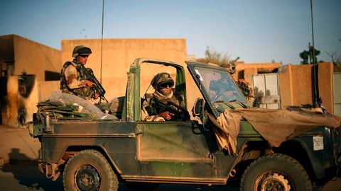 Soldaten bei einem Militäreinsatz in Mali.