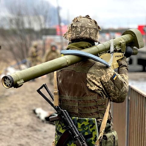 Krieg zwischen Ukraine und Russland: Ein ukrainischer Soldat