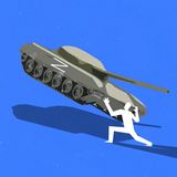 Ganz ohne Waffen stellten sich viele Menschen mit bloßen Händen den russischen Panzern in den Weg. Sie konnten sie damit nicht aufhalten, aber sie zeigten: Der Widerstand der Ukraine ist da und er ist kaum zu brechen.