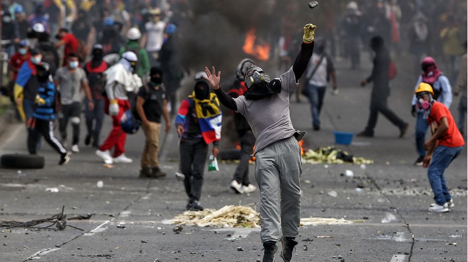 Kolumbien Drogen Proteste in Cali im Juli 2021