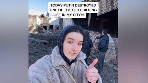 "Ein typischer Tag im Bunker" – Ukrainische Tiktokerin zeigt, wie sie derzeit lebt
