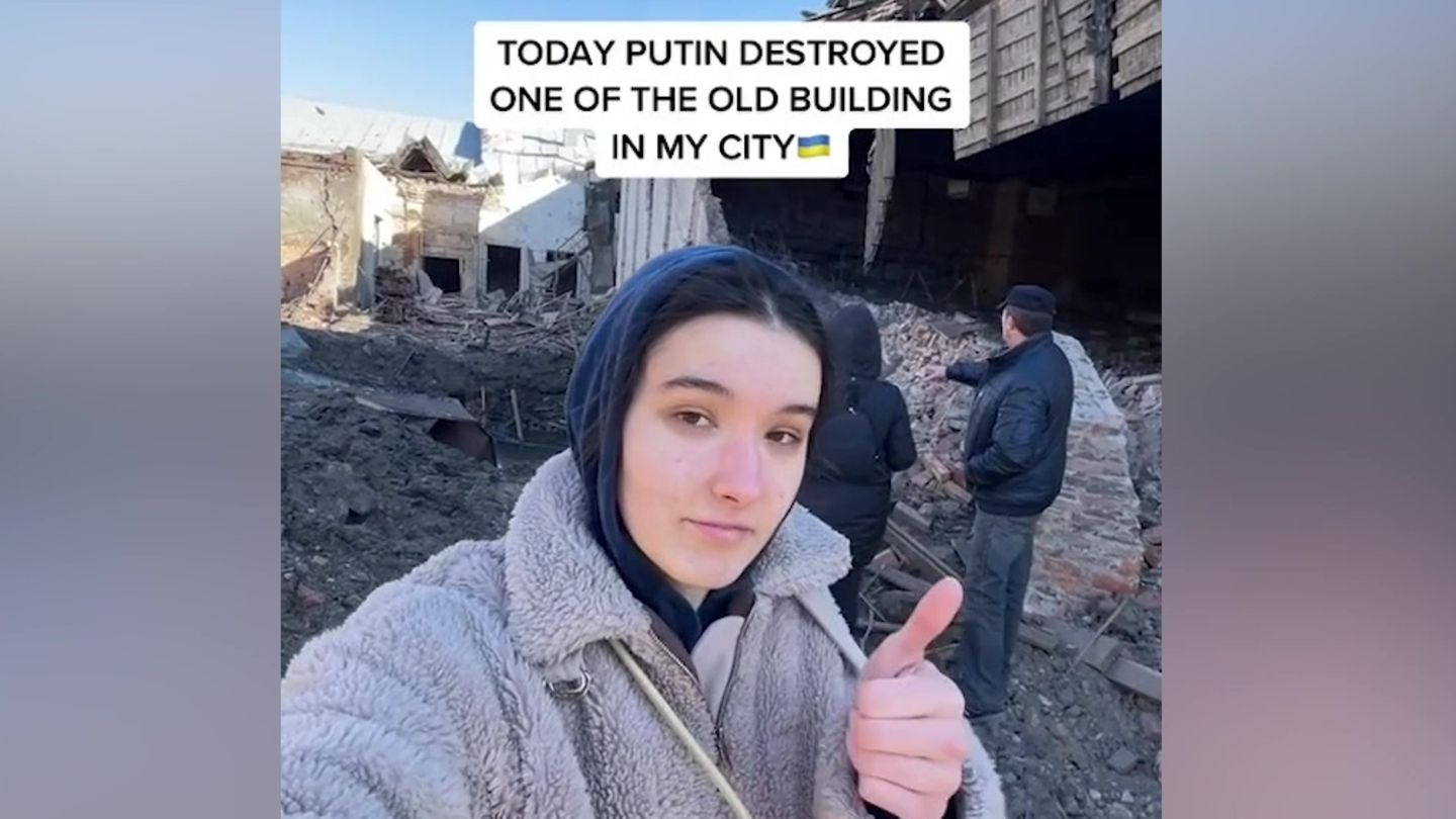 Ukraine: Tiktokerin shows her everyday war life in “funny” bunker videos