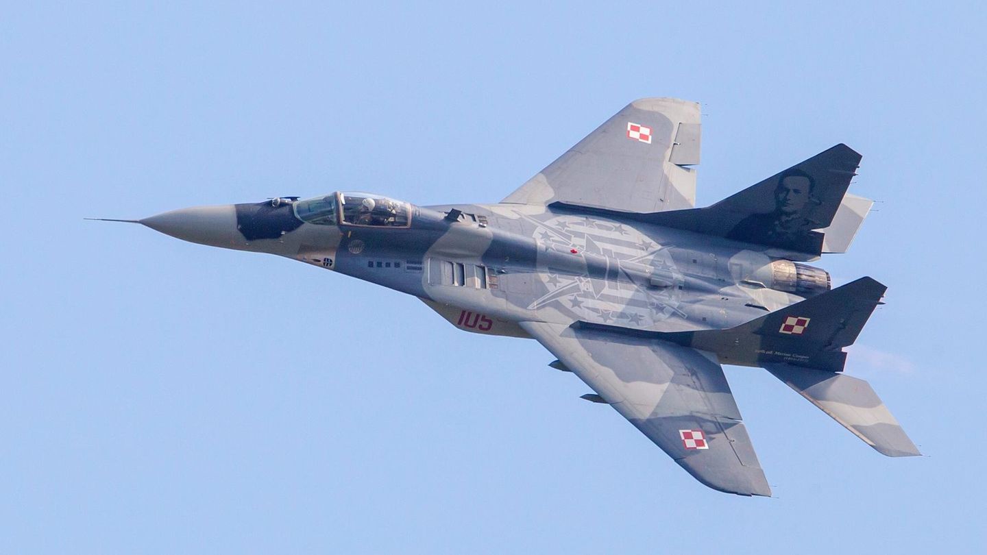 Polnische MiG-29 in der Luft