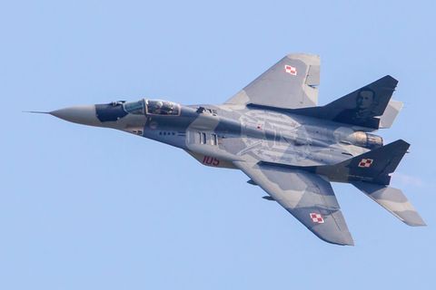 Polnische MiG-29 in der Luft