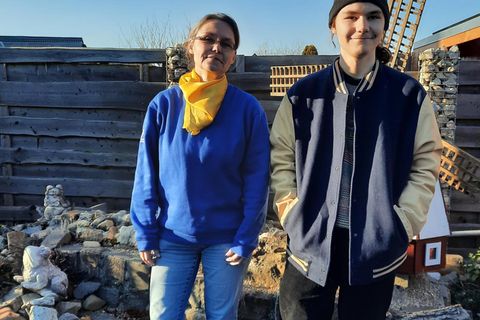 Marlene Joksch und Sohn Paul