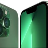 Fast spannender waren da die neuen Farbtöne für die "großen" iPhones. Sowohl das iPhone 13 als auch das iPhone 13 Pro (im Bild) gibt es nun in schicken Grüntönen.