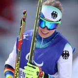 Bronze im Langlauf-Sprint, freie Technik (sehbehindert): Linn Kazmaier mit Guide Florian Baumann 