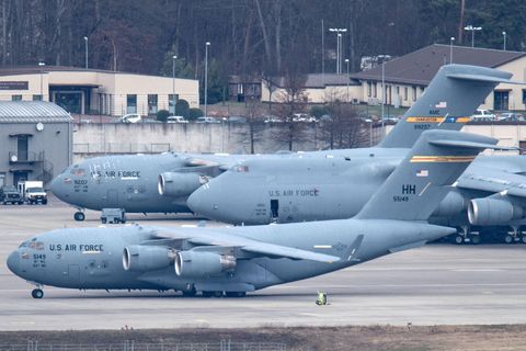 Die Air Base in Ramstein ist Heimat der amerikanischen Luftwaffe sowie der größte Nato-Flughafen Europas