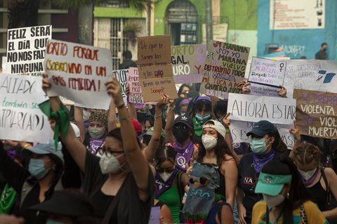 Frauen protestieren in Guatemala