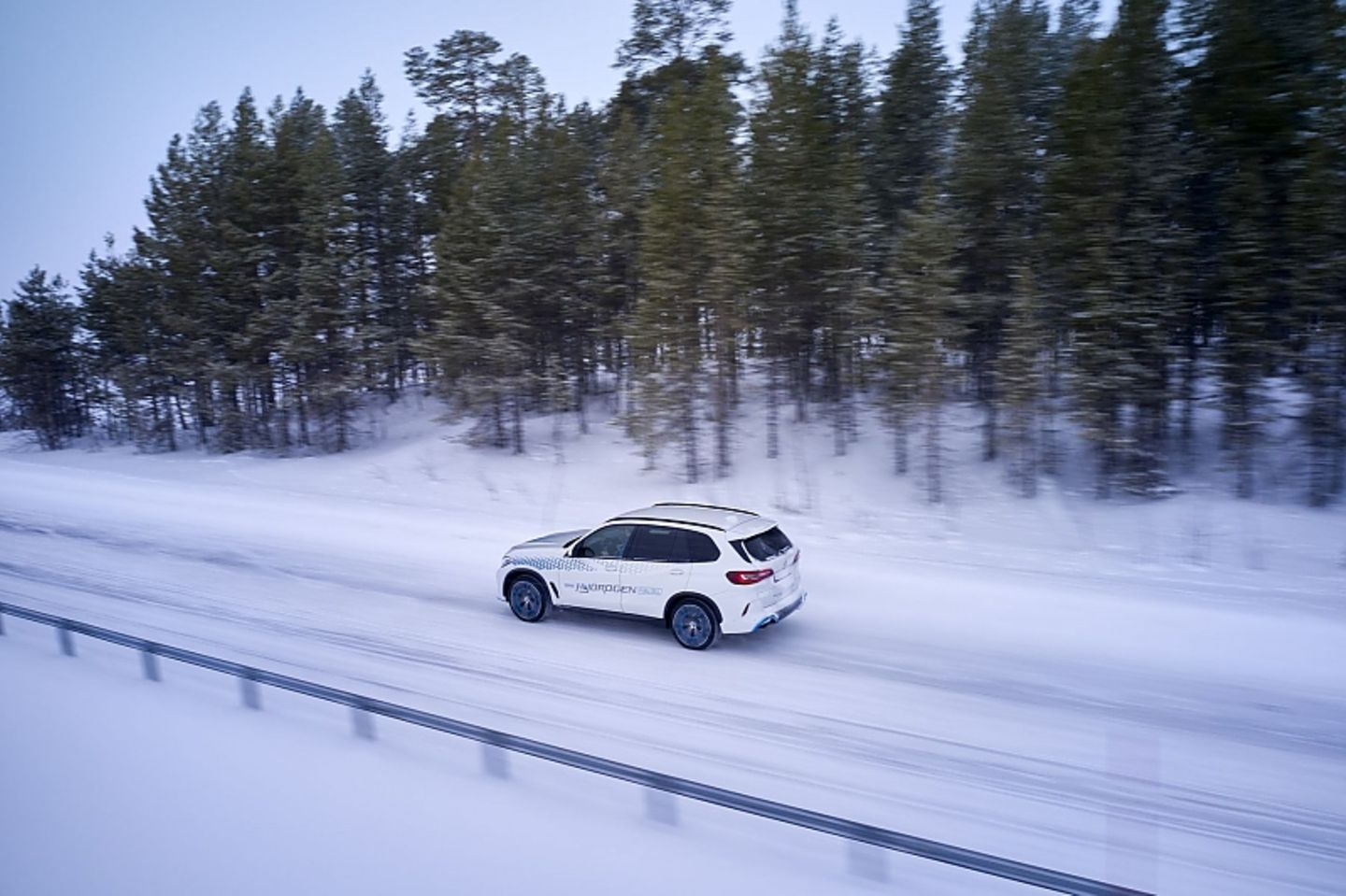 Der BMW iX5 Hydrogen hat einen Hinterradantrieb