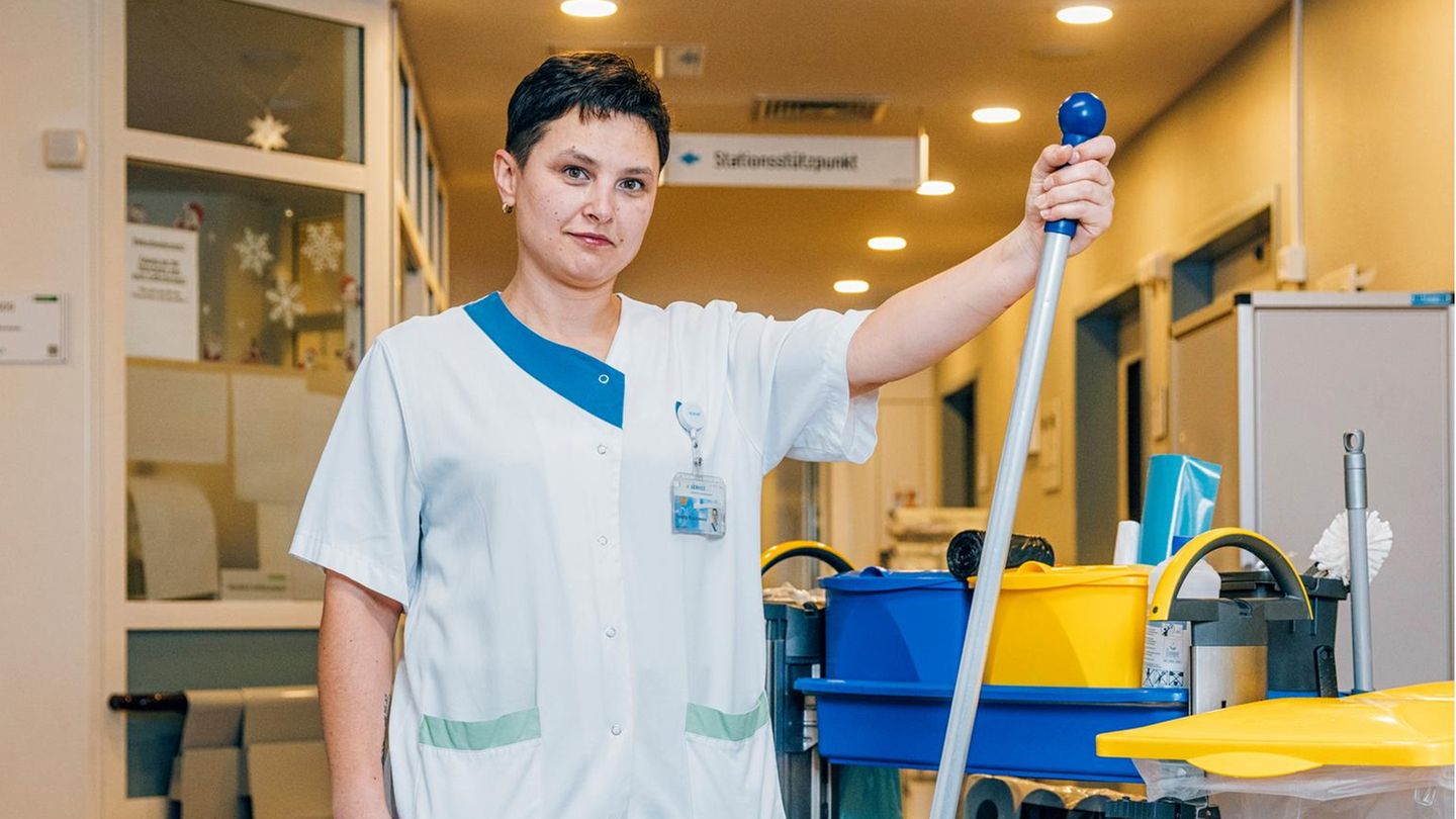 Violetta Brzozowska während der Arbeit Violetta Brzozowska während der Arbeit